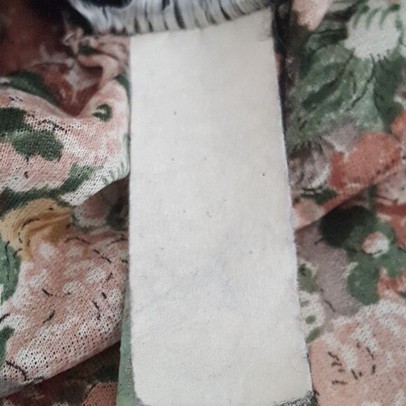 Eddys Vintage Womens Dress S Brown Floral Romantic Cottage Core Midi USA Tie Bel - Picture 5 of 7